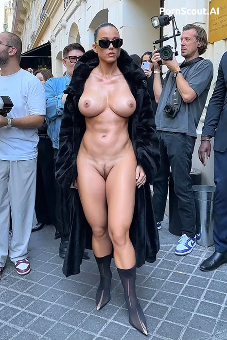 full nude celebrity on the red carpet exhibitionism in public